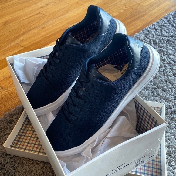 Ben Sherman Hardie Knit Navy Blue Sneakers New in Box Size 11.5 - Picture 1 of 9